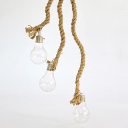 BOUQUET WITH 3 BULBS WITH TRANSFORMER, WITH DECORATIVE ROPE, 1 LED IN EACH BULB, WARM WHITE LED. 600-31001 BOUQUET WITH 3 BULBS WITH TRANSFORMER, WITH DECORATIVE ROPE, 1 LED IN EACH BULB, WARM WHITE LED. 600-31001