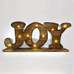 WOODEN LIGHTED INSCRIPTION 