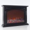 PLASTIC BLACK FIREPLACE WITH FLAME EFFECT, 55x13x40cm 600-40597