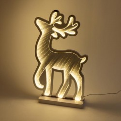 DEER 24,5x1,5x40cm, DECORATIVE DESIGN MIRROR WITH LED TAPE, ADAPTOR, 147 LED, WARM WHITE LED, LEAD WIRE 3m, IP20 600-46602 DEER 24,5x1,5x40cm, DECORATIVE DESIGN MIRROR WITH LED TAPE, ADAPTOR, 147 LED, WARM WHITE LED, LEAD WIRE 3m, IP20 600-46602