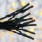 LINE, 320 LED 5mm, 31V, CONNECTOR TIL 3, WITH ADAPTOR, LEAD WIRE 300cm, GREEN WIRE, WARM WHITE LED, PER 5cm, IP44 601-11555