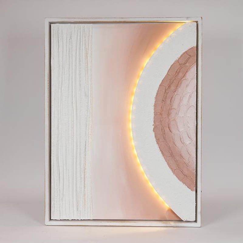 ПЛАТНО С LED ОСВЕТЛЕНИЕ CANVAS BEIGE - WHITE 60X80CM ПЛАТНО С LED ОСВЕТЛЕНИЕ CANVAS BEIGE - WHITE 60X80CM