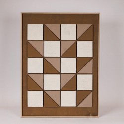 КАНВАС СТЕННА КАРТИНА С 3D ДИЗАЙН КАФЯВО - БЕЖОВО 60X80 СМ