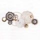 СТИЛНА СТЕННА ЛАМПА METALLIC GREY - GOLD - WHITE СТИЛНА СТЕННА ЛАМПА METALLIC GREY - GOLD - WHITE