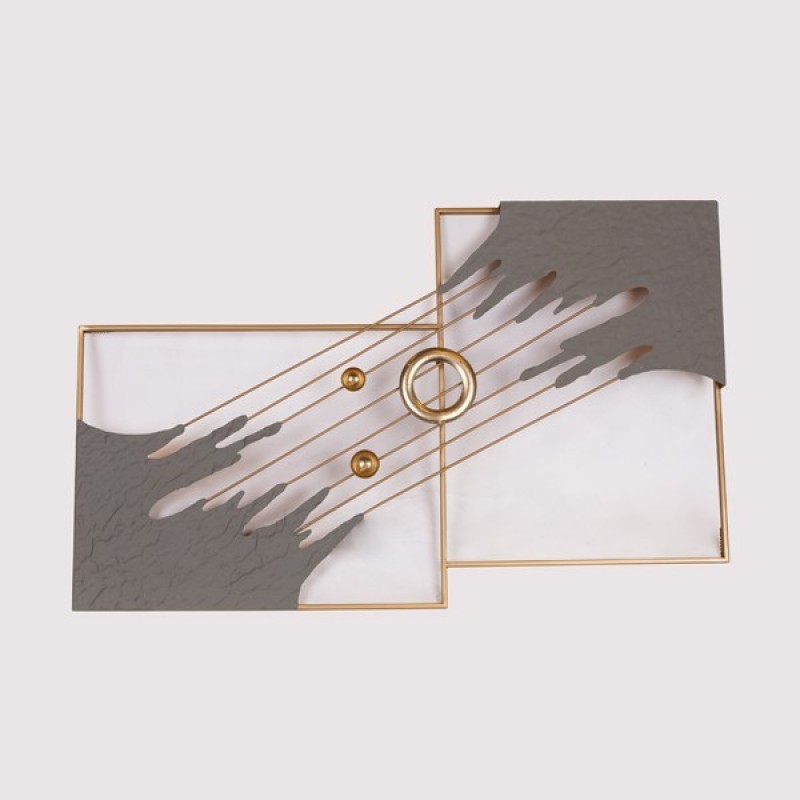 СТИЛНА ДЕКОРАТИВНА АПЛИКА METALLIC GREY - GOLD СТИЛНА ДЕКОРАТИВНА АПЛИКА METALLIC GREY - GOLD