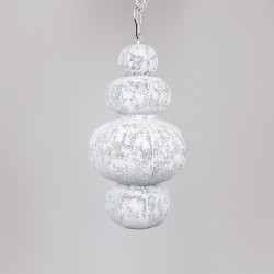 PENDANT LAMP METAL WHITE 40x40x80.5cm 814-25001 PENDANT LAMP METAL WHITE 40x40x80.5cm 814-25001