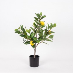 ARTIFICIAL LEMON TREE, WITH PLASTIC POT, FABRIC-PLASTIC-IRON, 60cm 816-50055 ARTIFICIAL LEMON TREE, WITH PLASTIC POT, FABRIC-PLASTIC-IRON, 60cm 816-50055