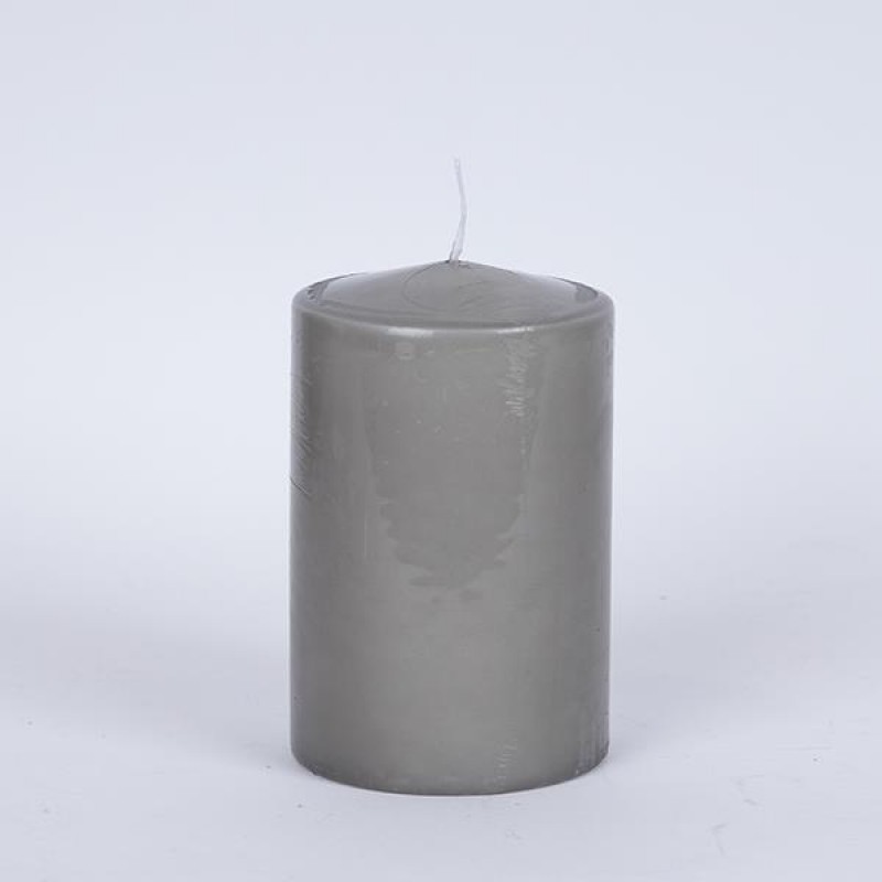 ДЕКОРАТИВНА СВЕЩ CANDLE СИВА 9X14 СМ
