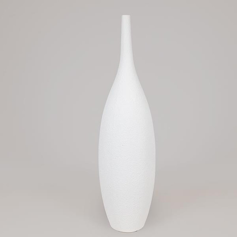 ВАЗА ПОЛИРЕСИН БЯЛА 27.5X27.5X101CM