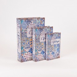ДЕКОРАТИВНА КУТИЯ С/3, ДЪРВО, СВЕТЛО СИНЬО-БЯЛО, 33X22X7 СМ ДЕКОРАТИВНА КУТИЯ С/3, ДЪРВО, СВЕТЛО СИНЬО-БЯЛО, 33X22X7 СМ