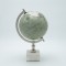 МЕТАЛНА СФЕРА С МРАМОРНА ОСНОВА БЯЛО - ЗЕЛЕНО 30.20CM