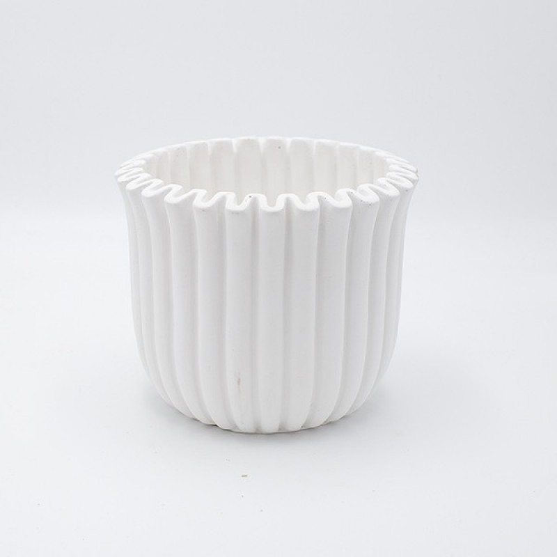 САКСИЯ ЦИМЕНТОВА БЯЛА 19.5X19.5X16CM САКСИЯ ЦИМЕНТОВА БЯЛА 19.5X19.5X16CM