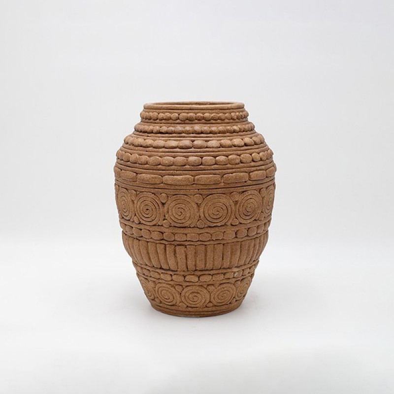 ВАЗА ЦИМЕНТОВА КАФЯВА 22X22X28 СМ