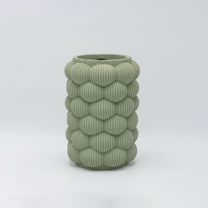 ВАЗА ЦИМЕНТ, ЗЕЛЕН, 16.5X16.5X24CM ВАЗА ЦИМЕНТ, ЗЕЛЕН, 16.5X16.5X24CM