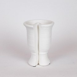КЕРАМИЧНА ВАЗА КРЕМ 15X13X21 СМ