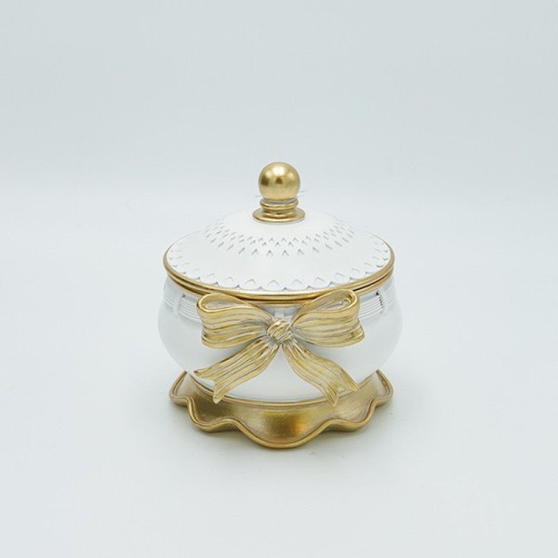 ДЕКОРАТИВНА КУТИЙКА JEWEL BOX АНТИК БЯЛО-ЗЛАТО ДЕКОРАТИВНА КУТИЙКА JEWEL BOX АНТИК БЯЛО-ЗЛАТО