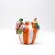 ВАЗА ПАПАГАЛ КЕРАМИЧНА МУЛТИЦВЕТНА 17X14X18.2CM