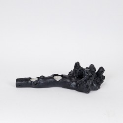 ДЪРЖАЧ ЗА СВЕЩ, ЧЕРЕН, 40X19X8 СМ