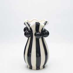 VASE CERAMIC WHITE 14x14x25cm 819-01438