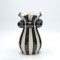 VASE CERAMIC WHITE  13.5x13.5x20.5cm 819-01439
