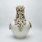 VASE CERAMIC WHITΕ WITH FLOWERS 29x29x40.5cm 819-01445