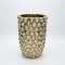 VASE CERAMIC WHITE-GOLD 20x20x39.5cm 819-01451