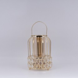 LANTERN METAL GOLD 18x20cm 819-01035