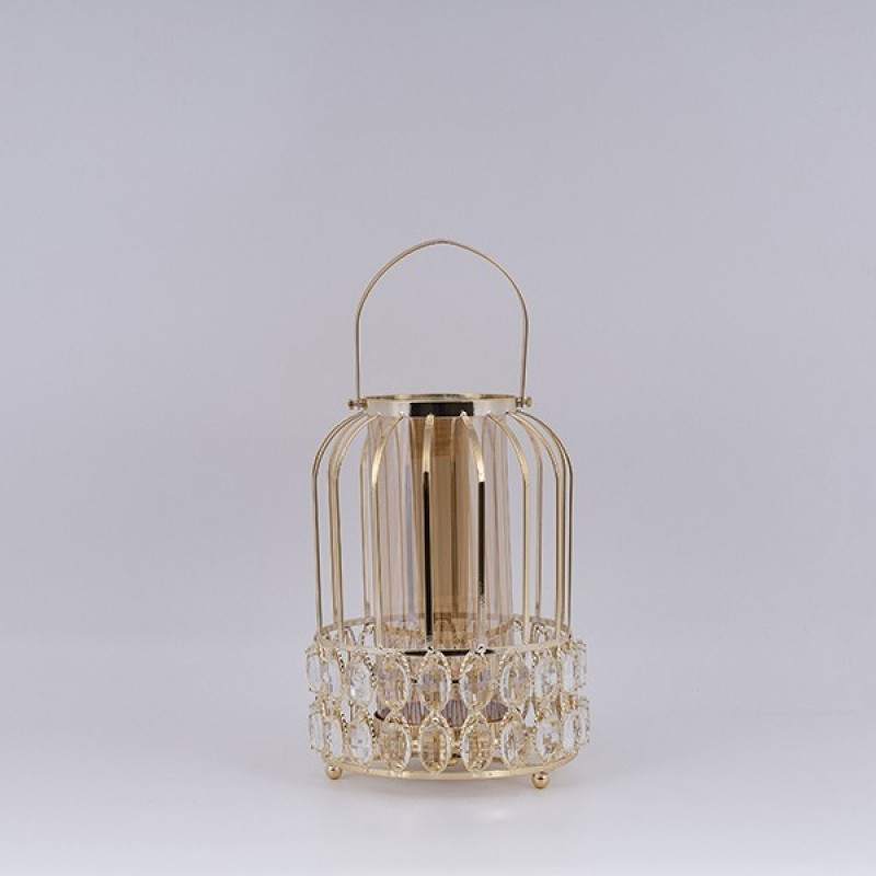 LANTERN METAL GOLD 18x20cm 819-01035