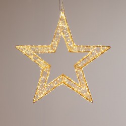 LIGHTED STAR 38cm, 720 MINI LED, 24V ADAPTOR, TIMER, BRONZE COPPER WIRE, BRONZE METAL FRAME, WARM WHITE LED, LEAD WIRE 5m, IP44 600-22570 LIGHTED STAR 38cm, 720 MINI LED, 24V ADAPTOR, TIMER, BRONZE COPPER WIRE, BRONZE METAL FRAME, WARM WHITE LED, LEAD WIRE 5m, IP44 600-22570