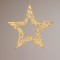 LIGHTED STAR 38cm, 720 MINI LED, 24V ADAPTOR, TIMER, BRONZE COPPER WIRE, BRONZE METAL FRAME, WARM WHITE LED, LEAD WIRE 5m, IP44 600-22570