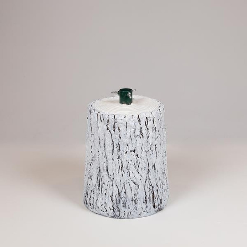 TREE STAND, SNOW COVERED TRUNK, Ø26x35cm 600-30992