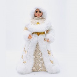КУКЛА С БЯЛА КАЧУЛКА 45 СМ