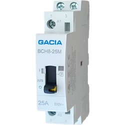 MANUAL AC CONTACTOR 2P 25A 2NO 230V GACIA 500-37300 MANUAL AC CONTACTOR 2P 25A 2NO 230V GACIA 500-37300