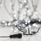 LINE, 180 LED 3mm, 2 CONNECTORS UNTIL 6 SET, GREEN PVC WIRE, WHITE LED, PER 7,5cm, (NO ADAPTOR, NO LEAD WIRE), IP44 600-19600