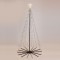 LIGHTED TREE WITH STAR ON TOP 120cm, 31V ADAPTOR, FOLDABLE BASE, 325 MINI MILKY LED, BLACK FLAT COPPER WIRE, WARM WHITE LED, LEAD WIRE 5m, IP44 600-22558