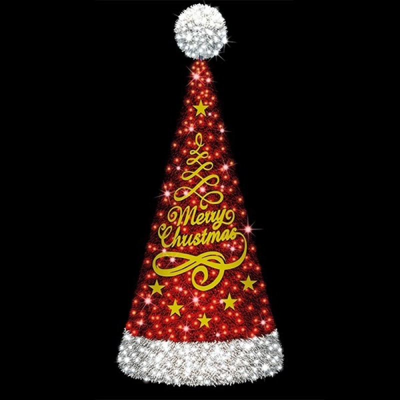 PROFESSIONAL DESIGN, CHRISTMAS TREE 3D, RED, WHITE LED, 350x120cm, IP65 600-23454