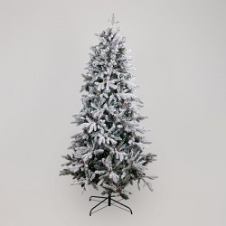 FIR TREE, SNOW-COVERED WITH PINE CONES, ATHENA, 210cm 600-30683 FIR TREE, SNOW-COVERED WITH PINE CONES, ATHENA, 210cm 600-30683
