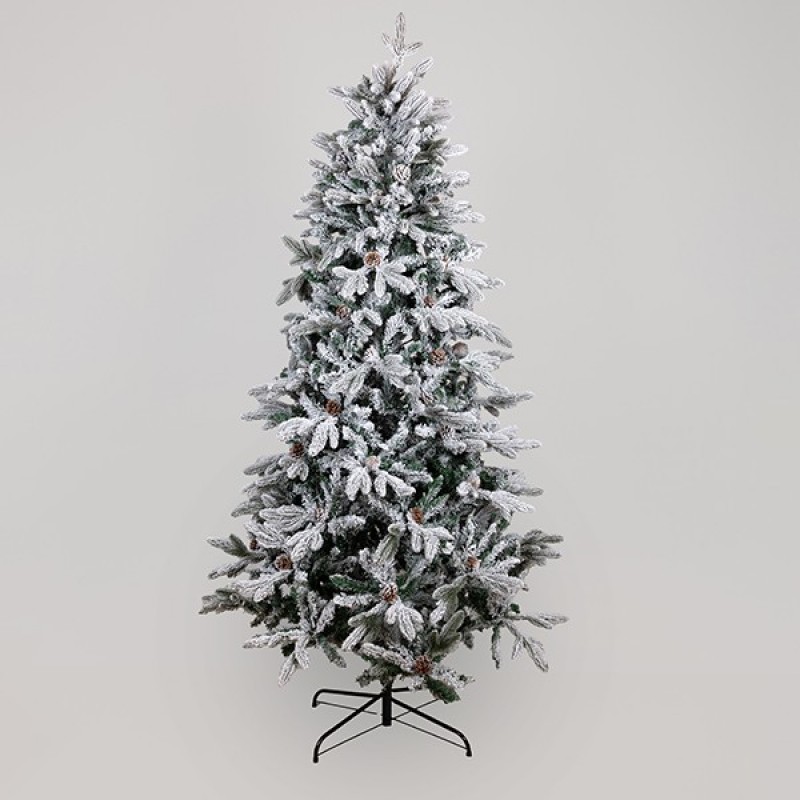 FIR TREE, SNOW-COVERED WITH PINE CONES, ATHENA, 240cm 600-30684