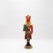 DOG SOLDIER WITH TREE, RED, POLYRESIN, 11.5x36.5cm 600-47036