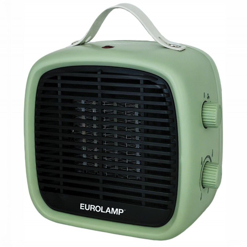 КЕРАМИЧЕН ВЕНТИЛАТОРНА ПЕЧКА 1200W МЕНТОВО ЗЕЛЕН