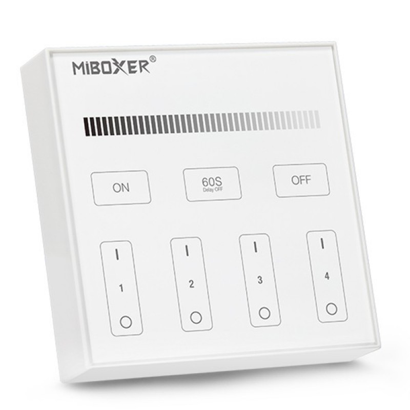 WIRELESS CONTROL RF DIMMER SURFACE SQUARE 4 CHANNELS SINGLE COLOR 145-71407