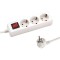 SOCKET 3 SCHUKO HOLES CABLE 3X1,5mm EXTENSION 1,5m WITH SWITCH BULK PACKAGE 147-62216