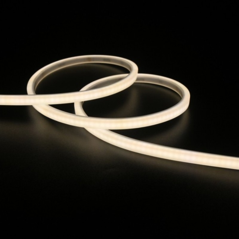 LED ЛЕНТА НЕОН MINI TOP BEND 5M 8W 24V 3000K IP65 6X6MM