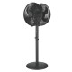 STAND FAN WITH DOUBLE HEAD Φ40 120W BLACK WITH CONTROL 300-20025 STAND FAN WITH DOUBLE HEAD Φ40 120W BLACK WITH CONTROL 300-20025