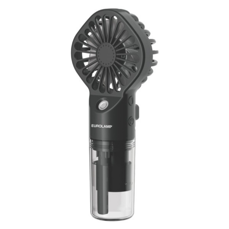 MIST HAND FAN RECHARGEABLE Φ6.5 BLACK 300-20555 MIST HAND FAN RECHARGEABLE Φ6.5 BLACK 300-20555