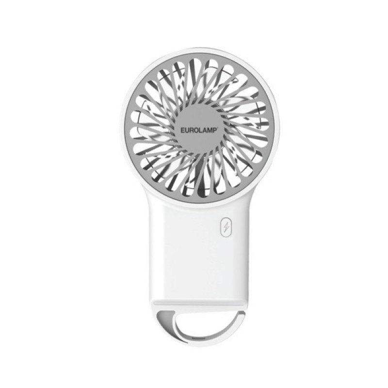 HAND FAN RECHARGEABLE WITH RING Φ8 WHITE 300-20557 HAND FAN RECHARGEABLE WITH RING Φ8 WHITE 300-20557