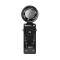 HAND FAN WITH ICE COOLING AND LED LIGHT RECHARGEABLE Φ6 BLACK-TRANSPARENT 300-20560