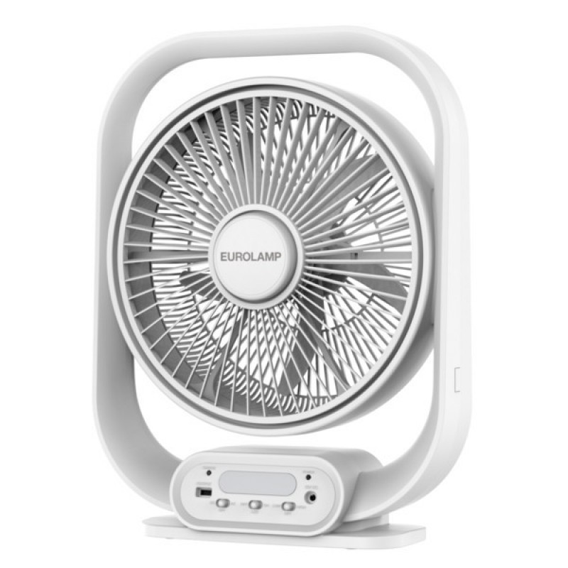 BOX FAN RECHARGEABLE Φ38 20W WITH LED LIGHT 2W WHITE 300-21002 BOX FAN RECHARGEABLE Φ38 20W WITH LED LIGHT 2W WHITE 300-21002