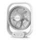 BOX FAN RECHARGEABLE Φ38 20W WITH LED LIGHT 2W WHITE 300-21002 BOX FAN RECHARGEABLE Φ38 20W WITH LED LIGHT 2W WHITE 300-21002