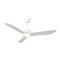 CEILING FAN WATERPROOF IP66 WHITE WITH LED LIGHT 20W AND REMOTE CONTROL Φ127 DC 31W 300-25083
